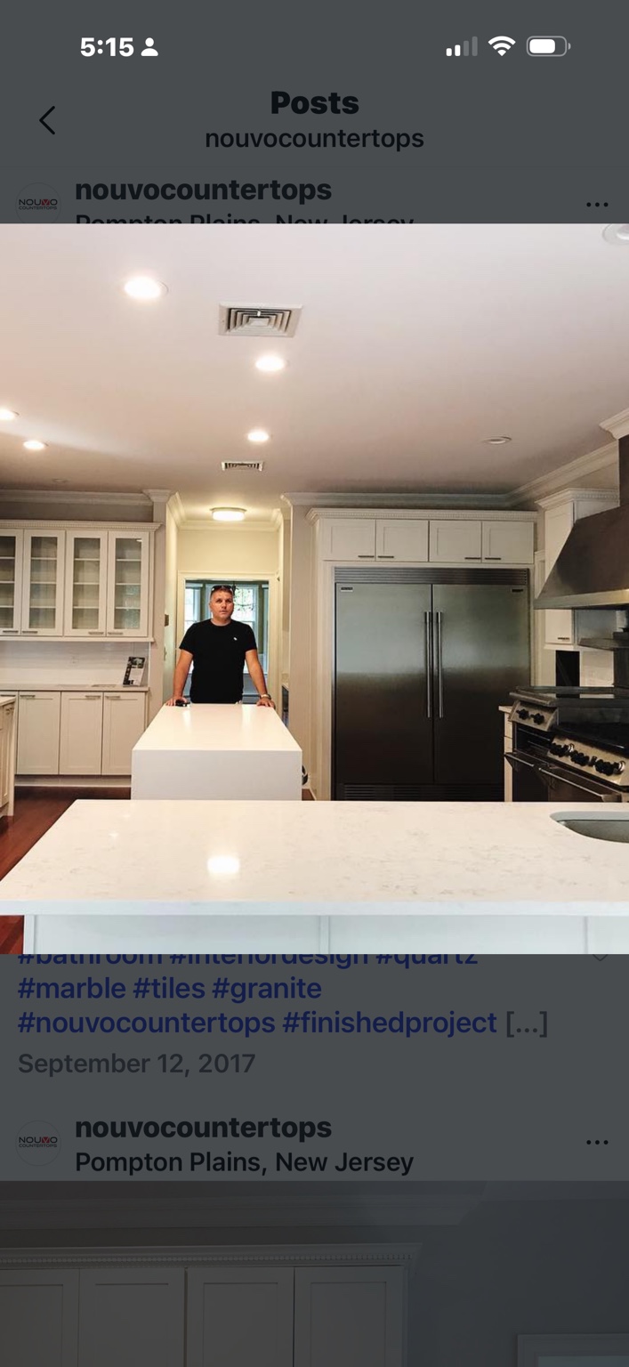 Avi Azulay at a completed kitchen project
